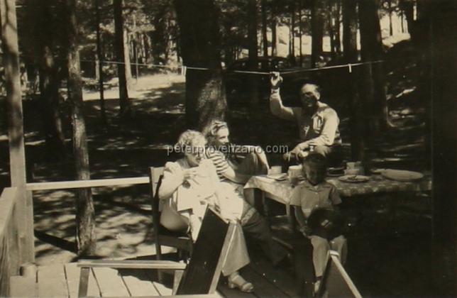 Peter Provenzano Photo Album Image_copy_186.jpg - Fay Provenzano vacationing at Lake Tahoe during the sumer of1942 with her husband Peter and the Schiro family.